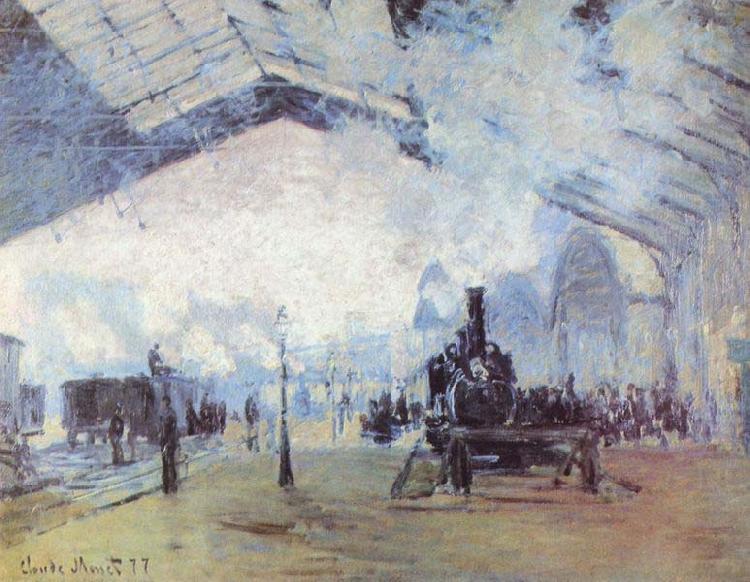 Claude Monet Saint Lazare Train Station china oil painting image